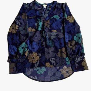 Brand new blue printing top
